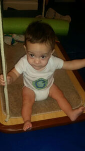 Child on swing